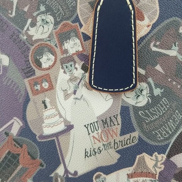 New Disney Parks 2022 The Haunted Mansion Tote Purse Bag Dooney & Bourke - Picture 6 of 6